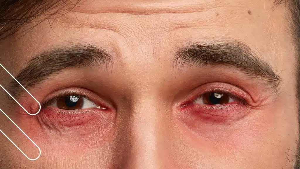 rosacea cutanea, ojos